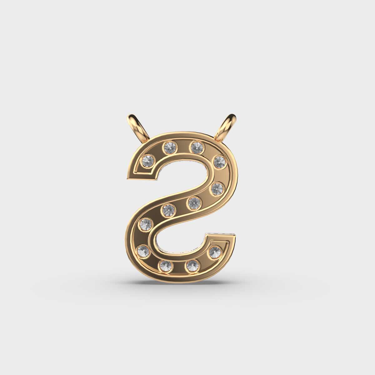 Soulful ‘S’ Diamond Pendant (With Chain)