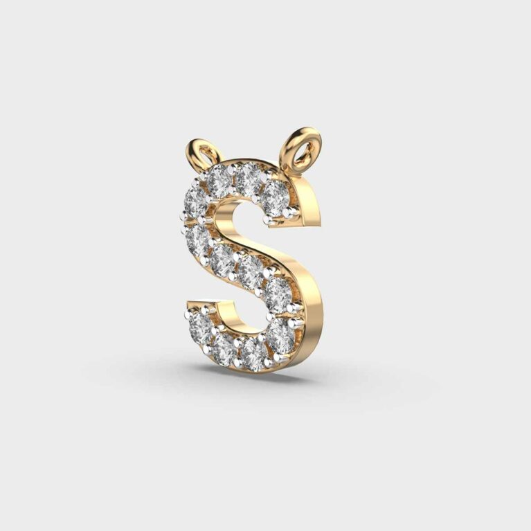 Soulful ‘S’ Diamond Pendant (With Chain)