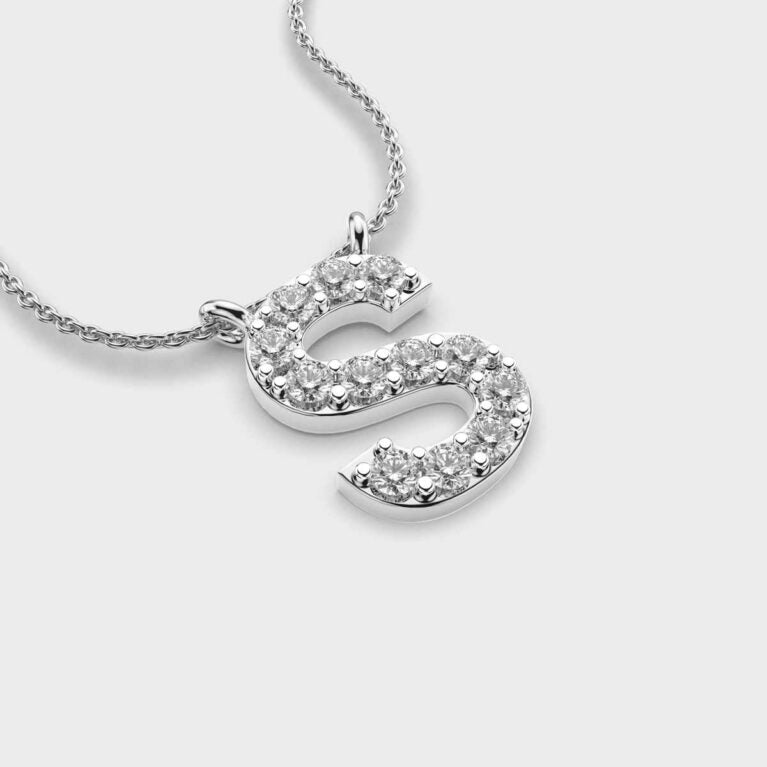 Soulful ‘S’ Diamond Pendant (With Chain)