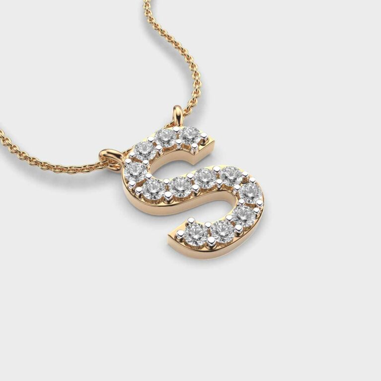 Soulful ‘S’ Diamond Pendant (With Chain)