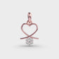 Magical Heart Diamond Pendant (Without Chain)