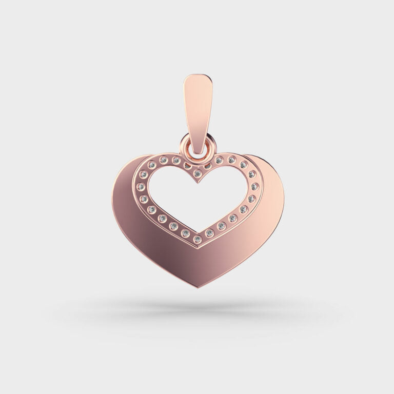 Ripples of Love Diamond Pendant (Without Chain)