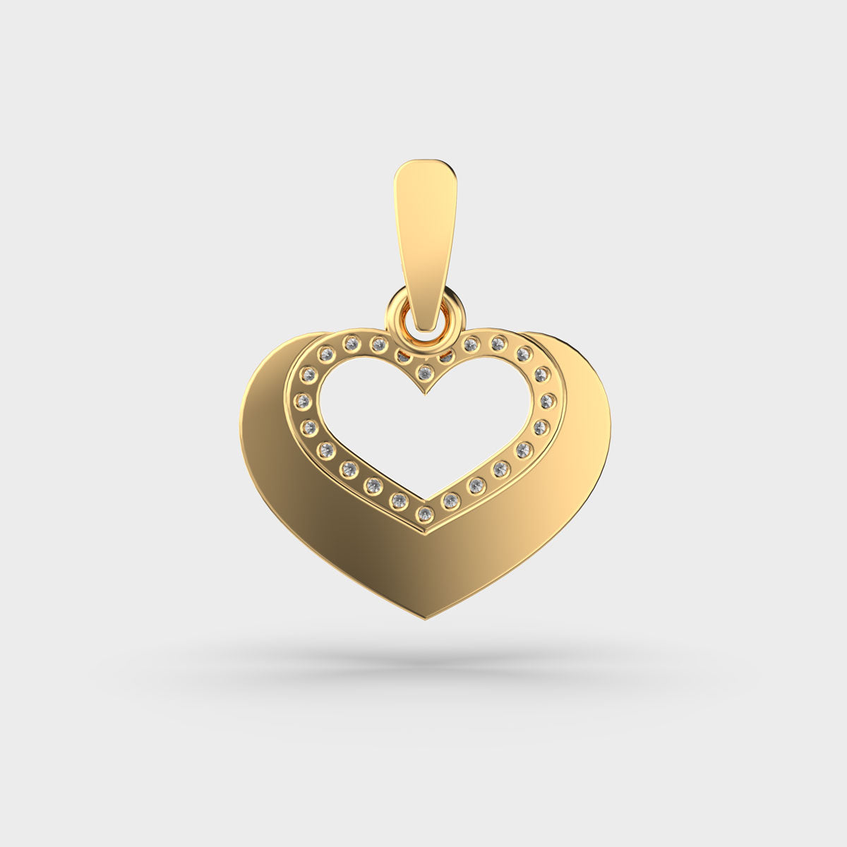 Ripples of Love Diamond Pendant (Without Chain)
