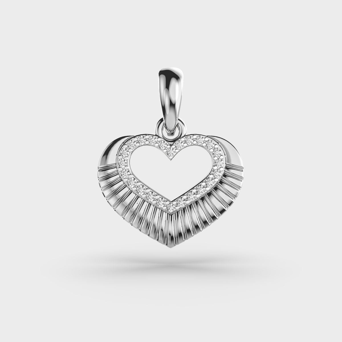 Ripples of Love Diamond Pendant (Without Chain)