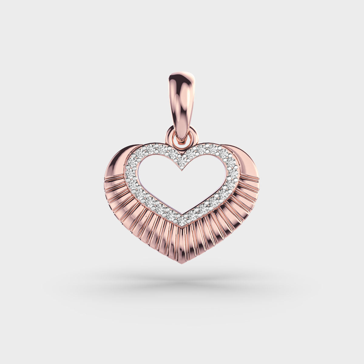 Ripples of Love Diamond Pendant (Without Chain)