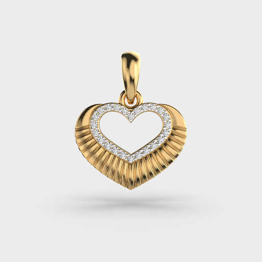 Ripples of Love Diamond Pendant (Without Chain)