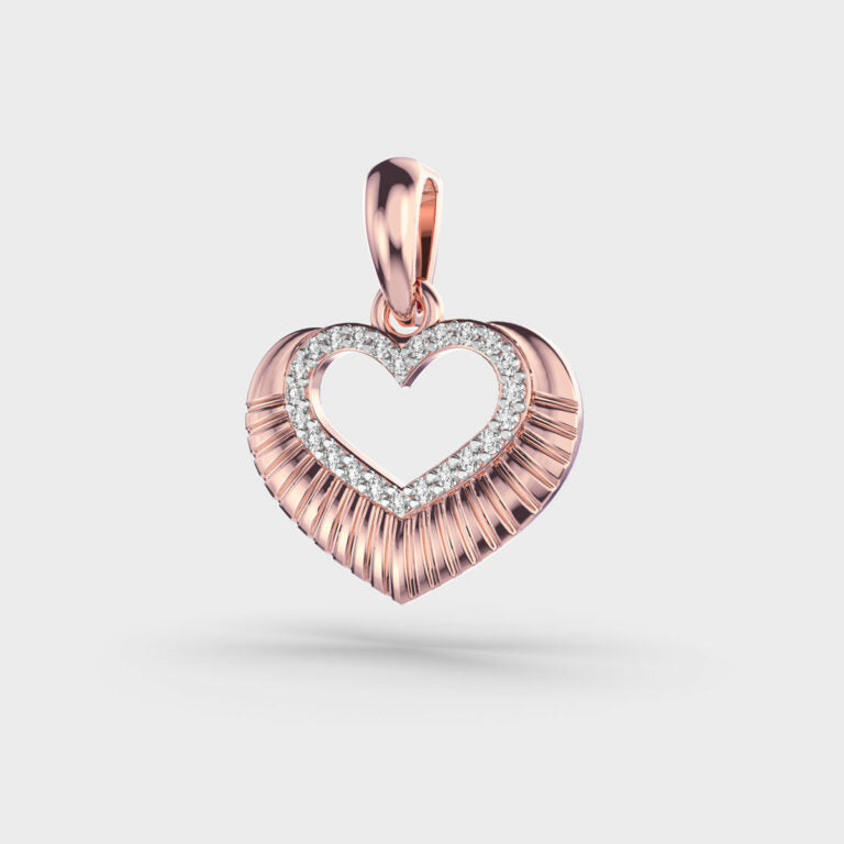 Ripples of Love Diamond Pendant (Without Chain)