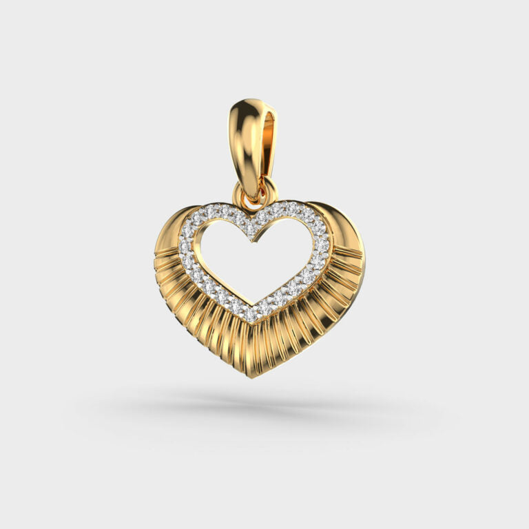 Ripples of Love Diamond Pendant (Without Chain)
