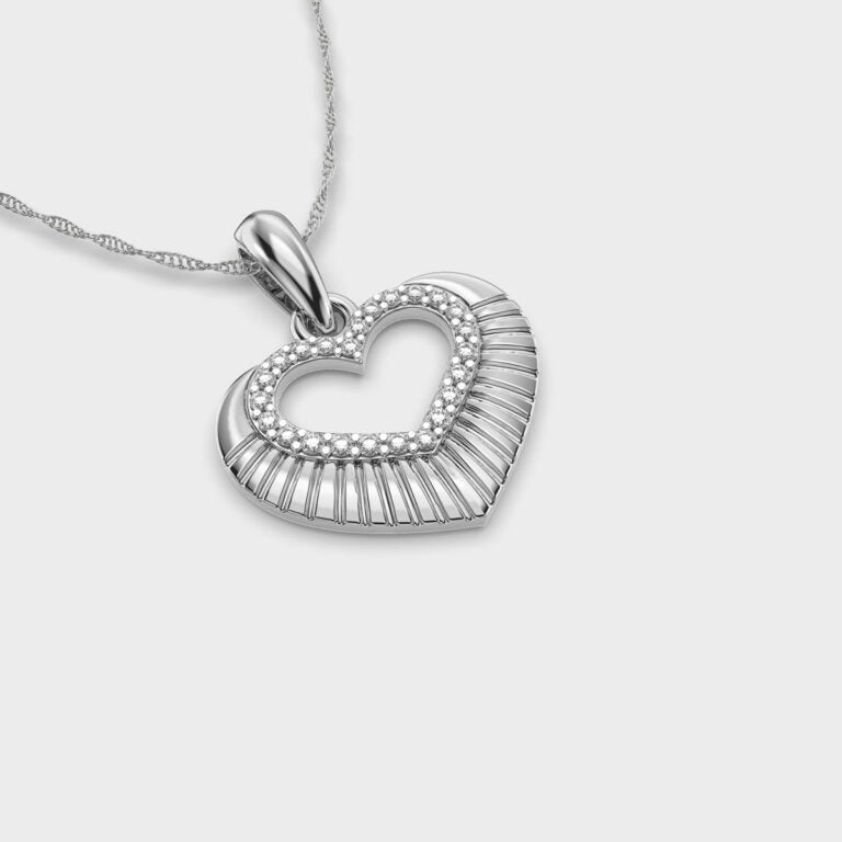 Ripples of Love Diamond Pendant (Without Chain)