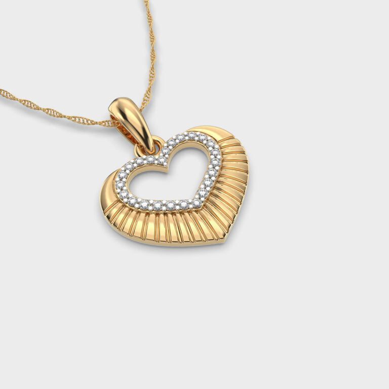 Ripples of Love Diamond Pendant (Without Chain)