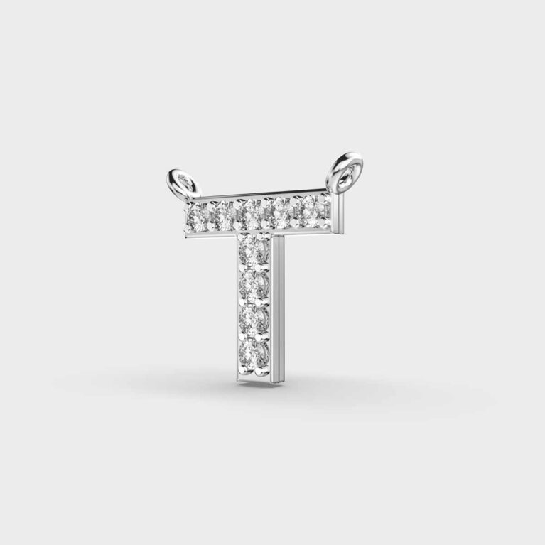 Thoughtful ‘T’ Diamond Pendant (With Chain)