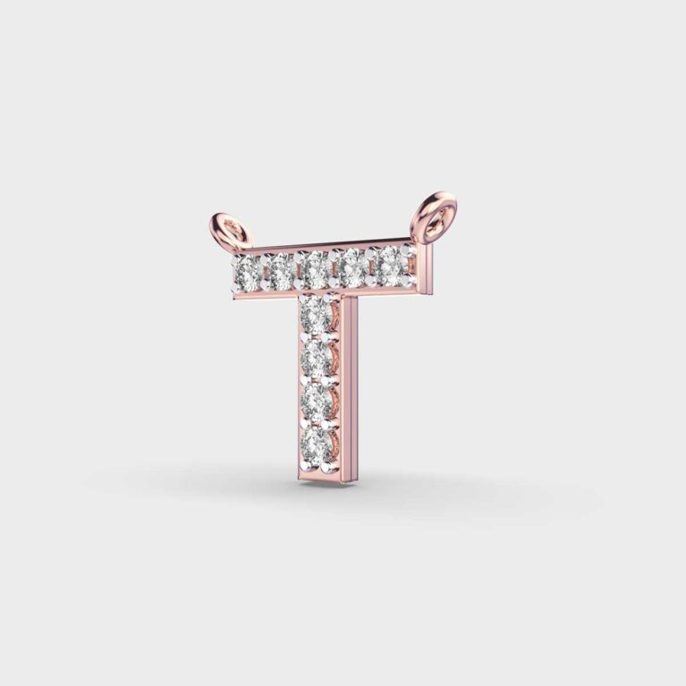 Thoughtful ‘T’ Diamond Pendant (With Chain)