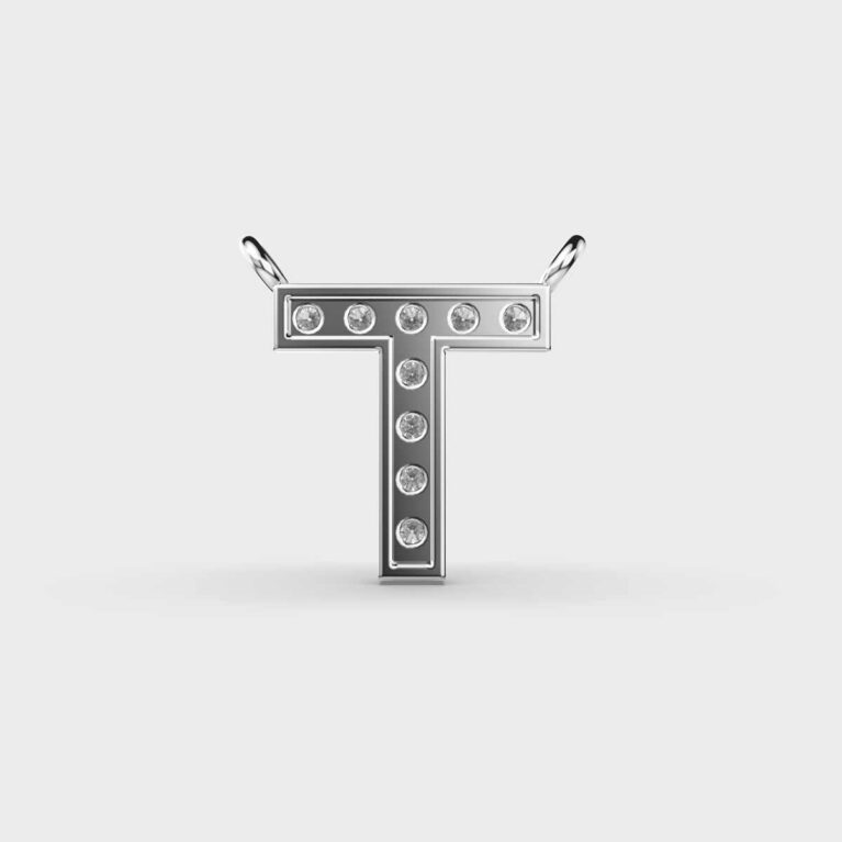 Thoughtful ‘T’ Diamond Pendant (With Chain)