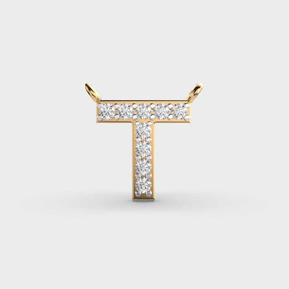 Thoughtful ‘T’ Diamond Pendant (With Chain)