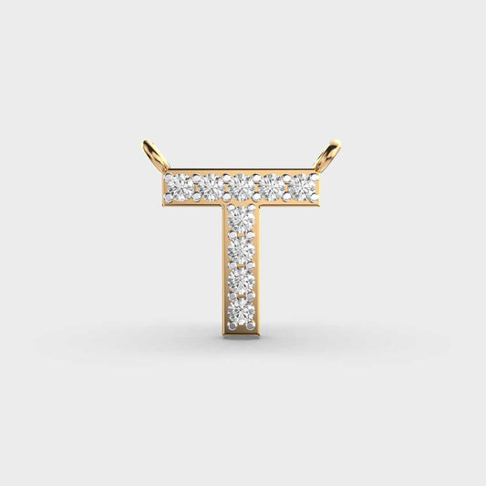 Thoughtful ‘T’ Diamond Pendant (With Chain)