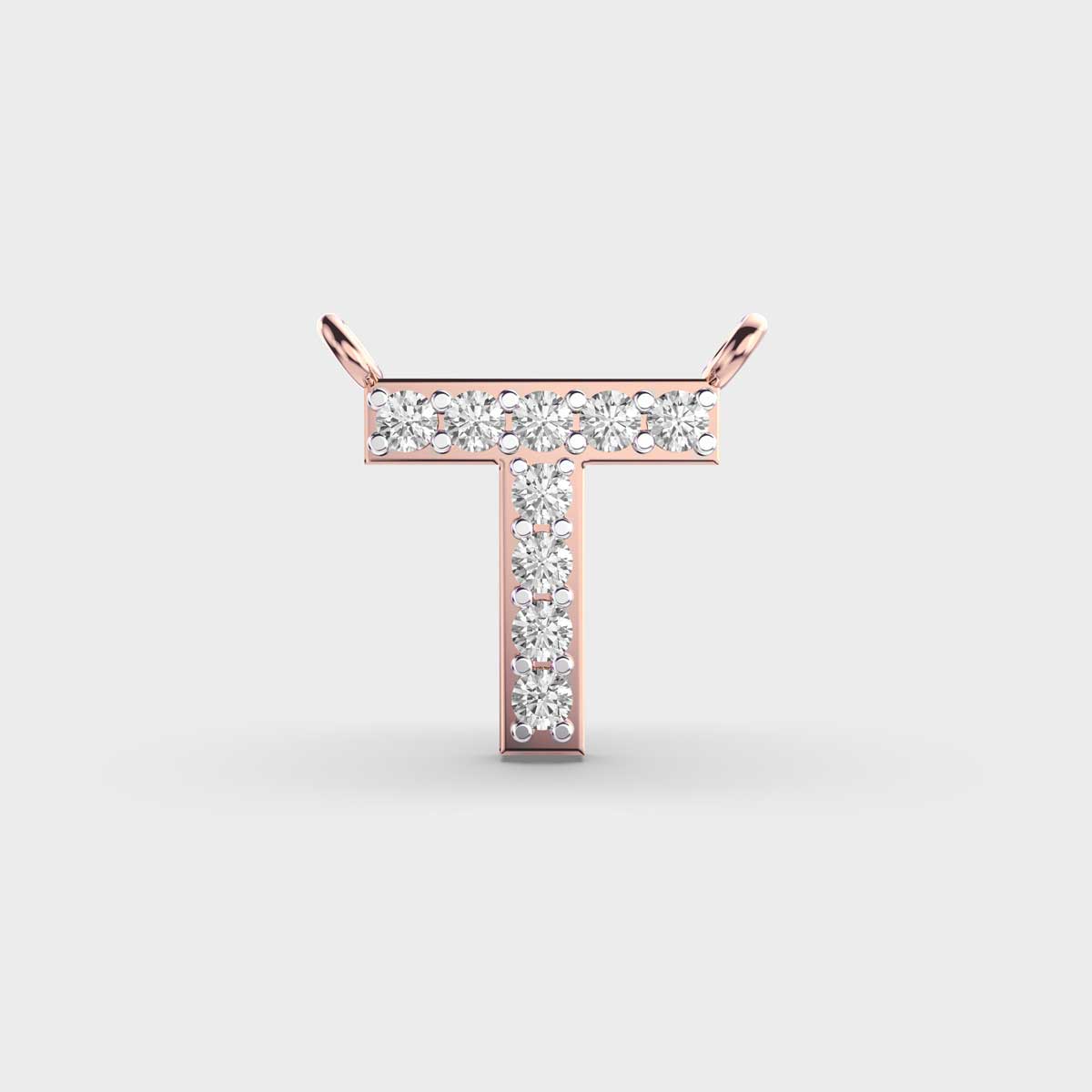 Thoughtful ‘T’ Diamond Pendant (With Chain)