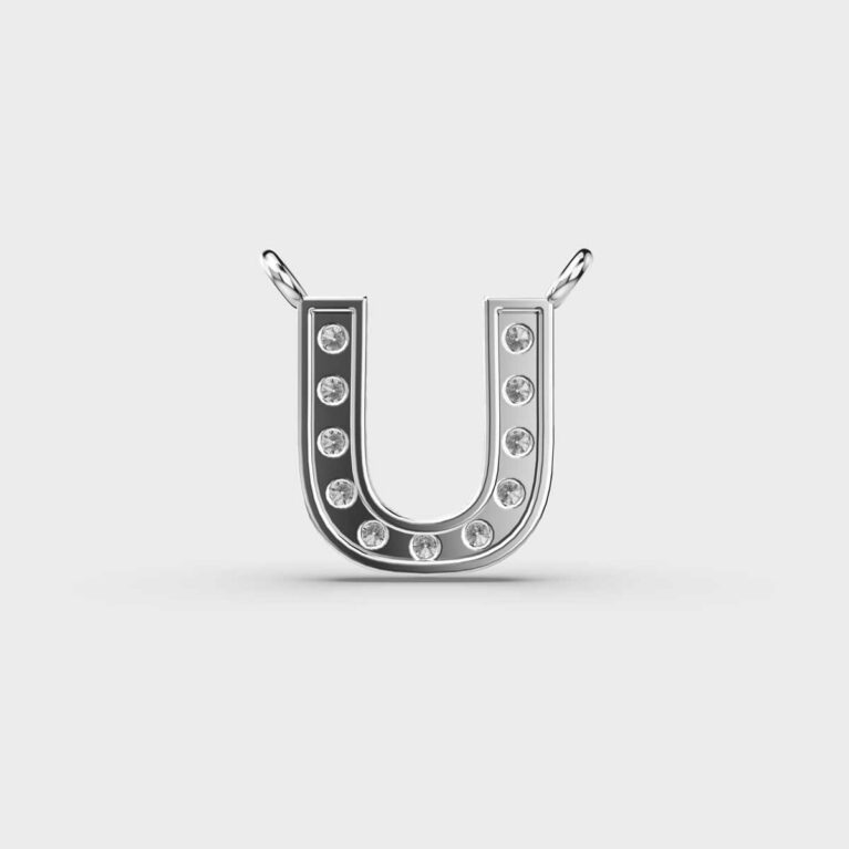 Unbeatable ‘U’ Diamond Pendant (With Chain)