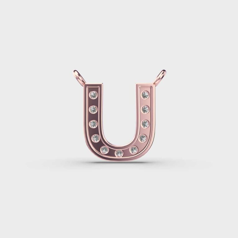 Unbeatable ‘U’ Diamond Pendant (With Chain)