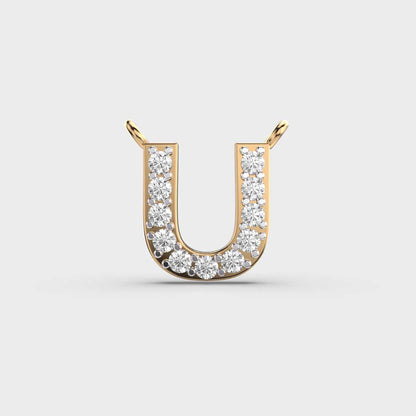 Unbeatable ‘U’ Diamond Pendant (With Chain)