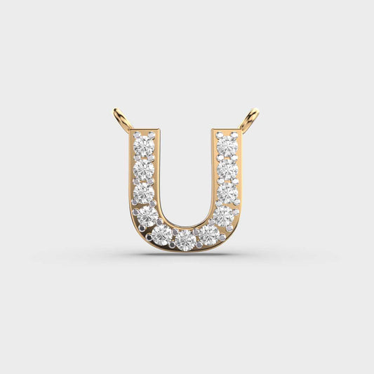 Unbeatable ‘U’ Diamond Pendant (With Chain)