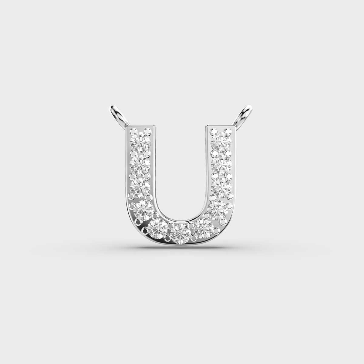 Unbeatable ‘U’ Diamond Pendant (With Chain)