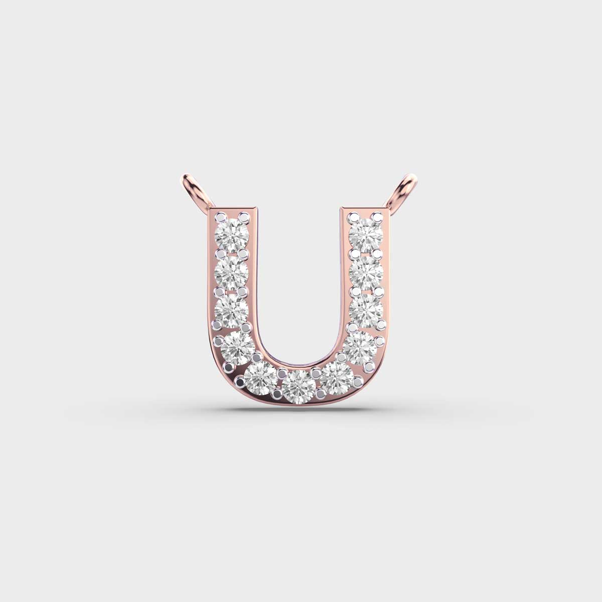 Unbeatable ‘U’ Diamond Pendant (With Chain)