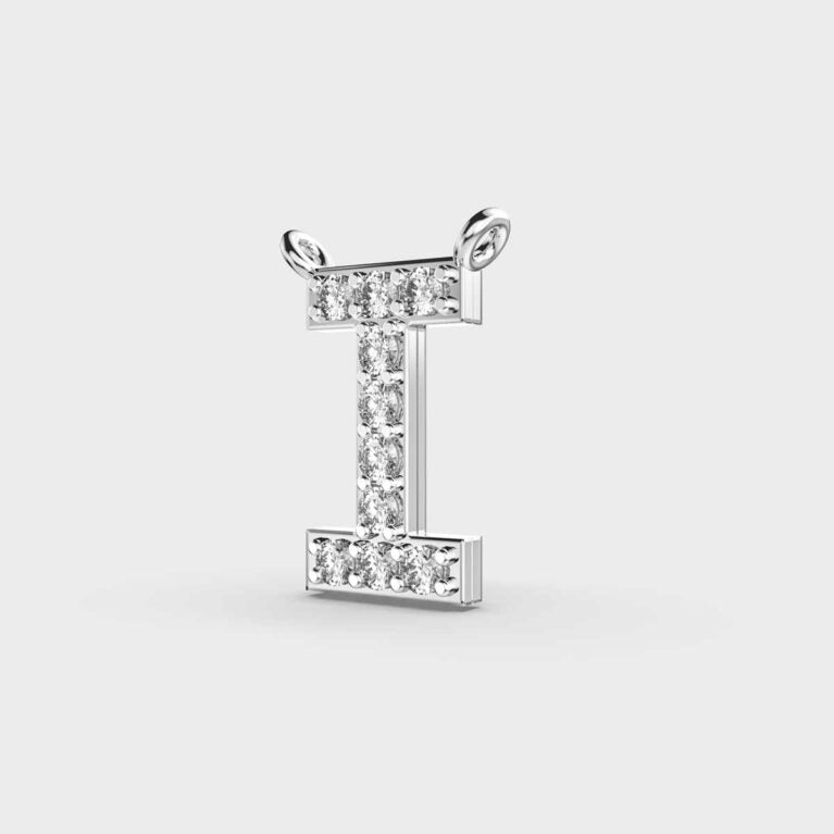 Incredible ‘I’ Diamond Pendant (With Chain)