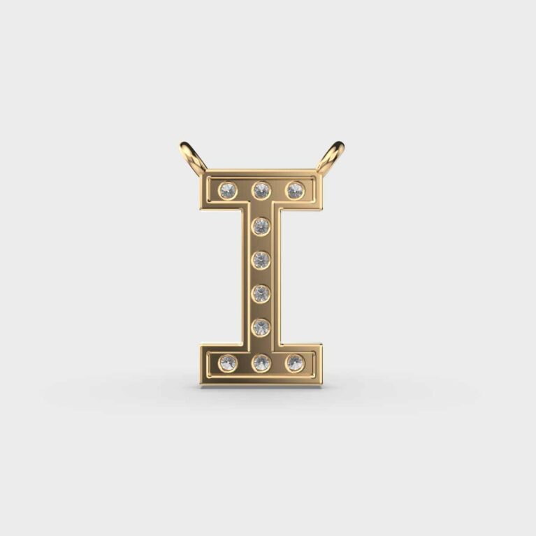 Incredible ‘I’ Diamond Pendant (With Chain)