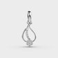 Periwinkle and Leaf Diamond Pendant (Without Chain)