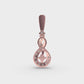 Glittering Knot Diamond Pendant (Without Chain)