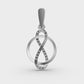 Loop of Infinity Diamond Pendant (Without Chain)
