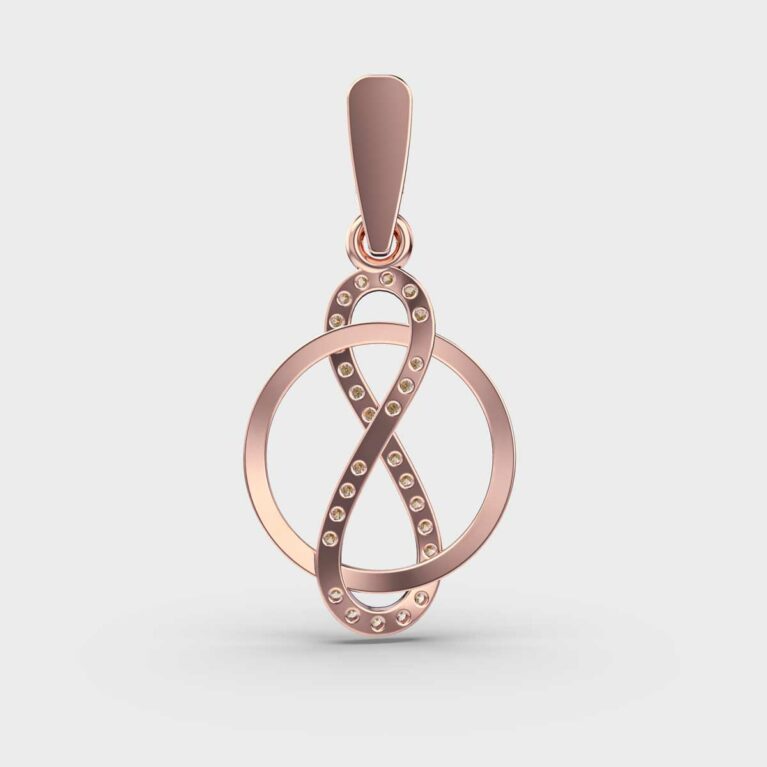 Loop of Infinity Diamond Pendant (Without Chain)