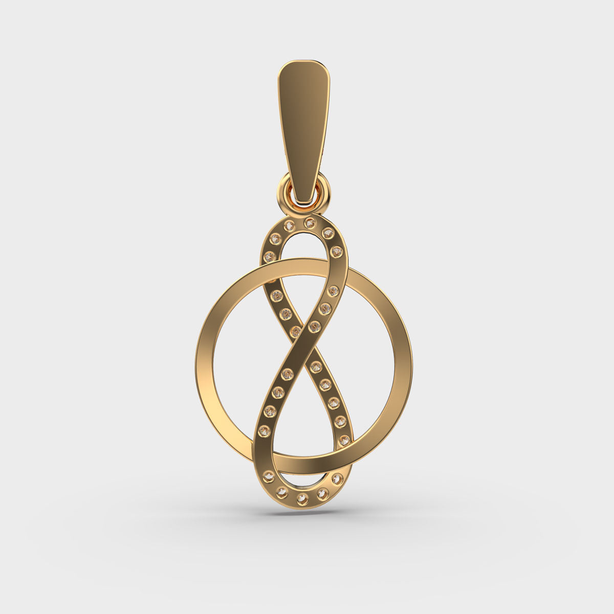 Loop of Infinity Diamond Pendant (Without Chain)