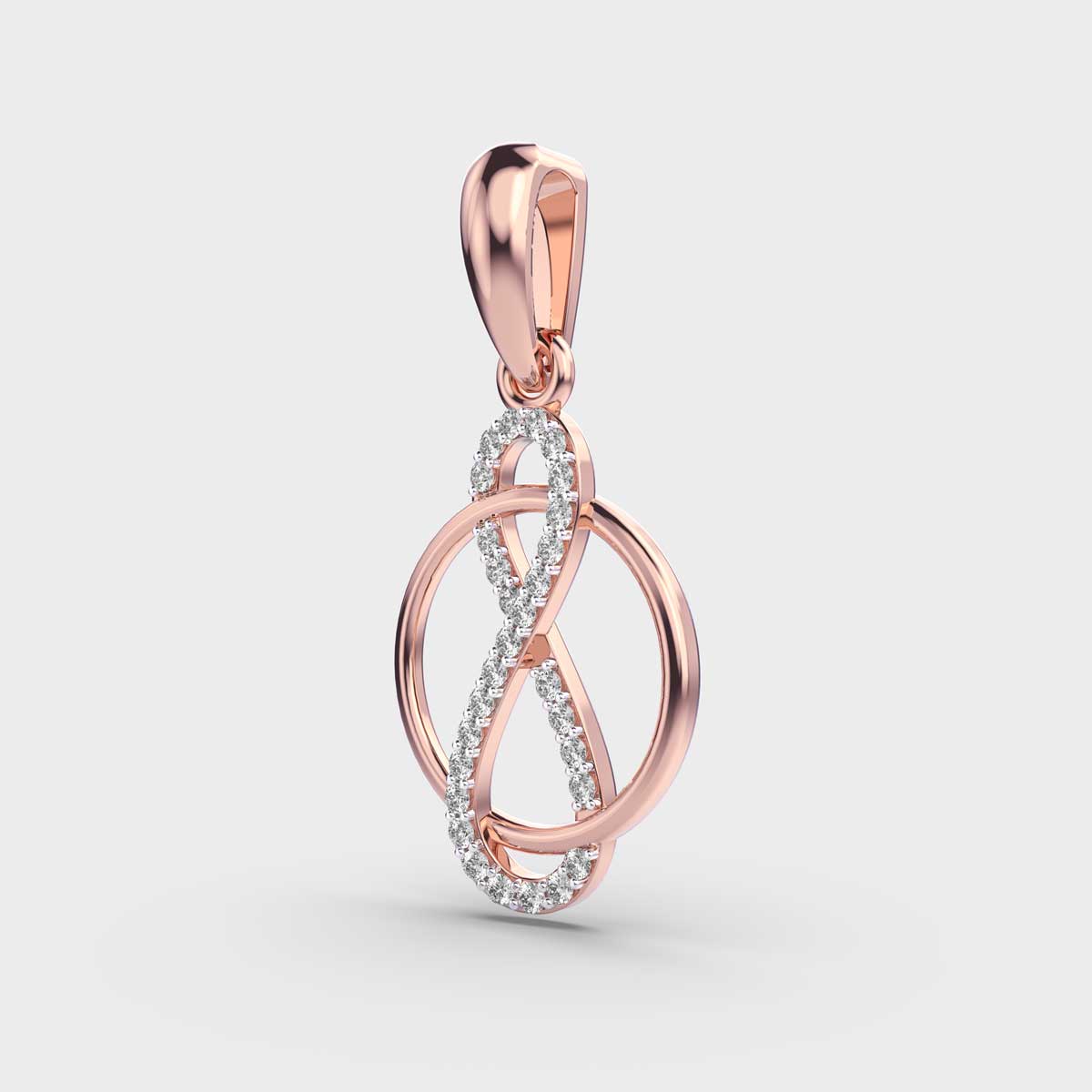 Loop of Infinity Diamond Pendant (Without Chain)