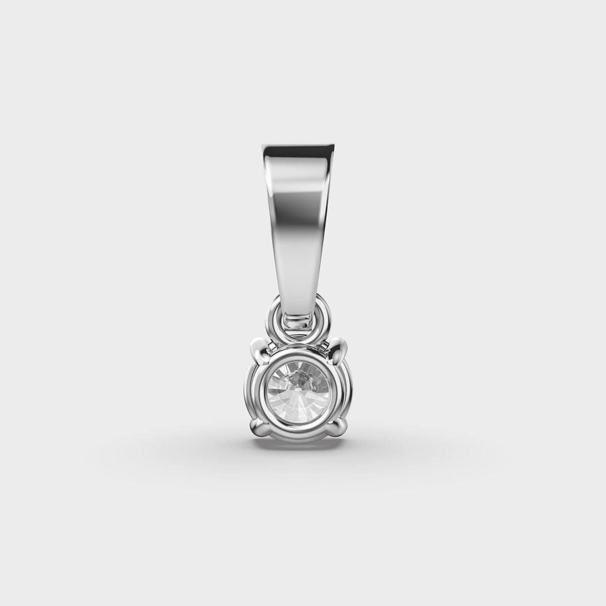 50 Cent Classic Solitaire Pendant (Without Chain)