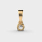 50 Cent Classic Solitaire Pendant (Without Chain)