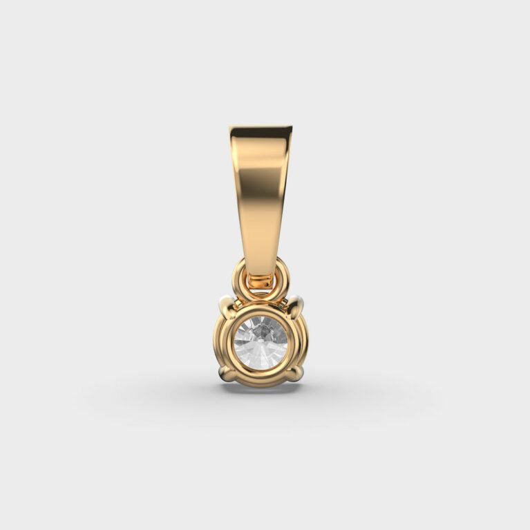 50 Cent Classic Solitaire Pendant (Without Chain)