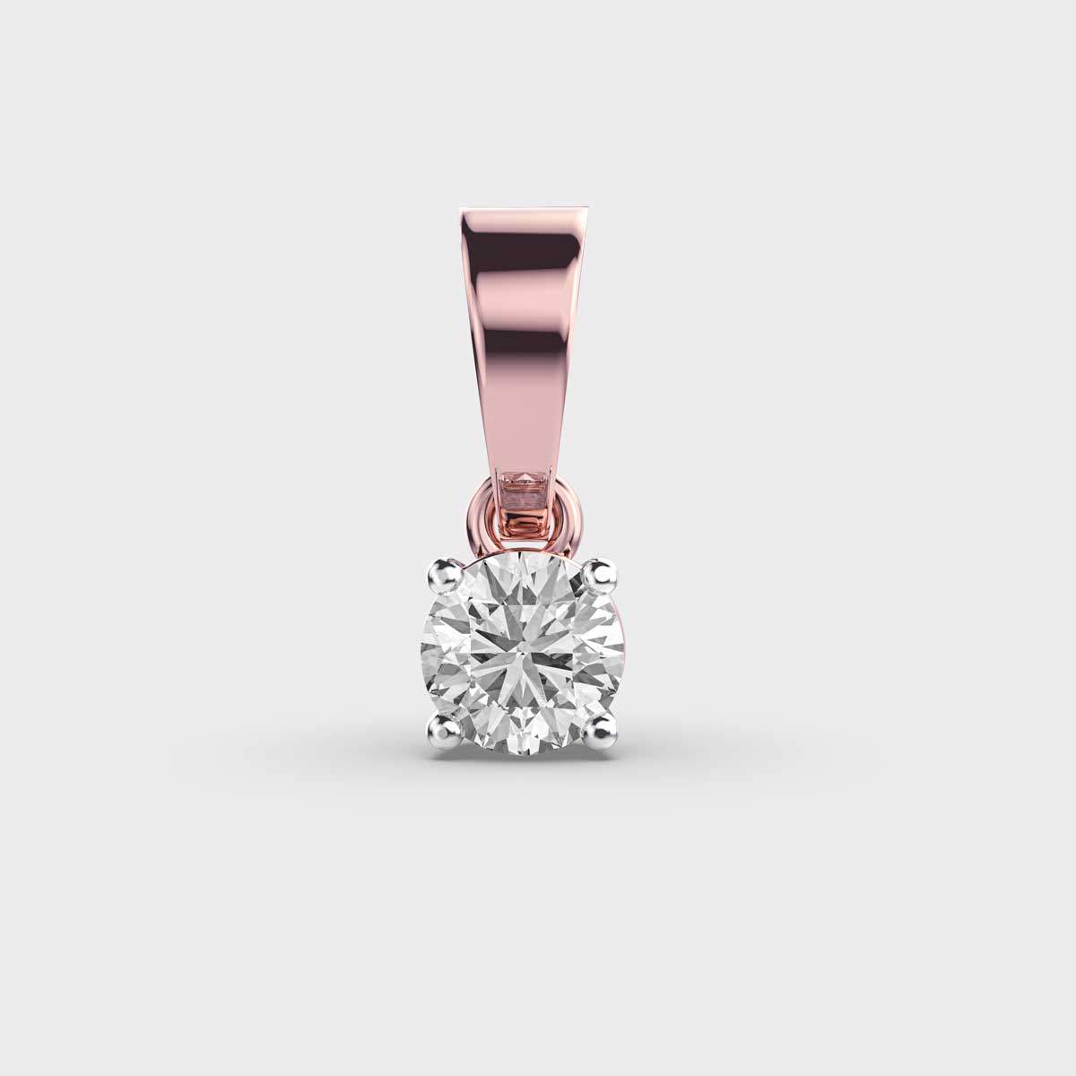 50 Cent Classic Solitaire Pendant (Without Chain)