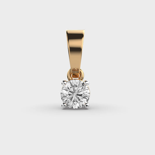 50 Cent Classic Solitaire Pendant (Without Chain)