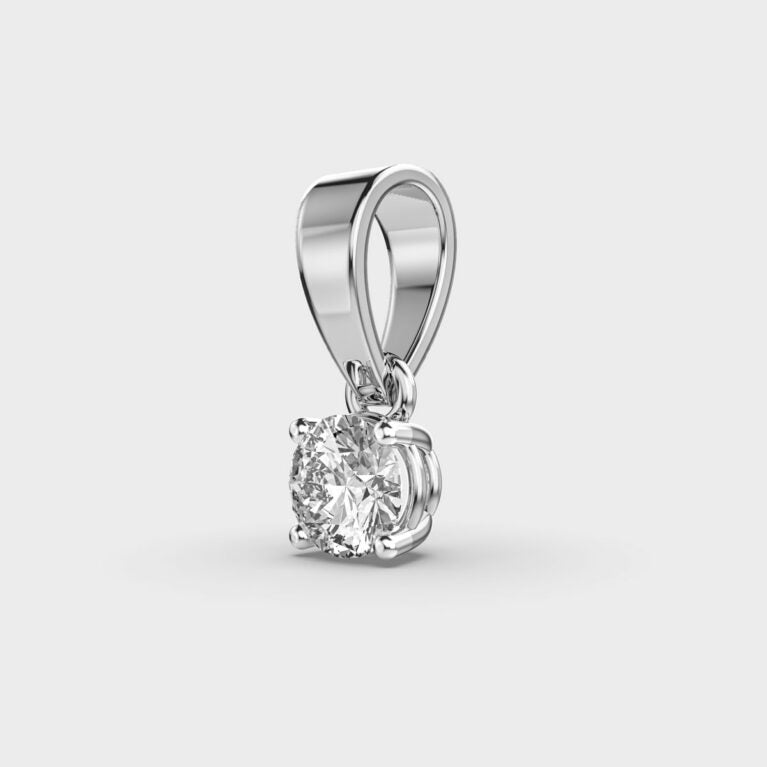 50 Cent Classic Solitaire Pendant (Without Chain)