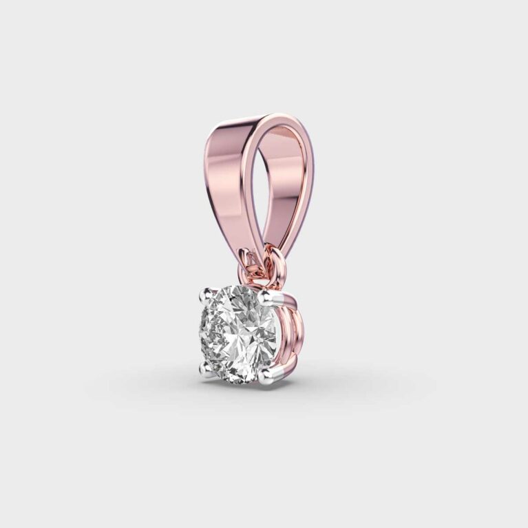 50 Cent Classic Solitaire Pendant (Without Chain)