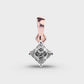 Classic Princess Solitaire Pendant (Without Chain)
