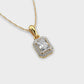 90 Cent Radiant with Halo Pendant (Without Chain)