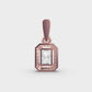 90 Cent Radiant with Halo Pendant (Without Chain)