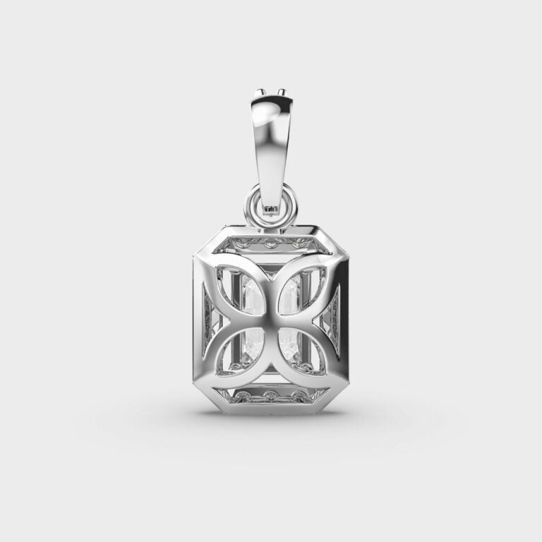 Classique Emerald Diamond Pendant (Without Chain)