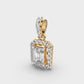 Classique Emerald Diamond Pendant (Without Chain)