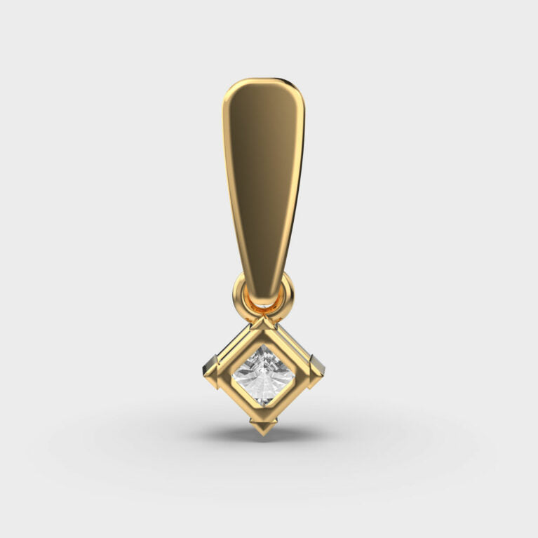 Hanging Solitaire Diamond Pendant (Without Chain)