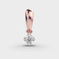 Hanging Solitaire Diamond Pendant (Without Chain)