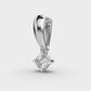 Hanging Solitaire Diamond Pendant (Without Chain)