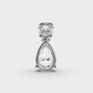 Pretty Pear Diamond Pendant (With Chain)